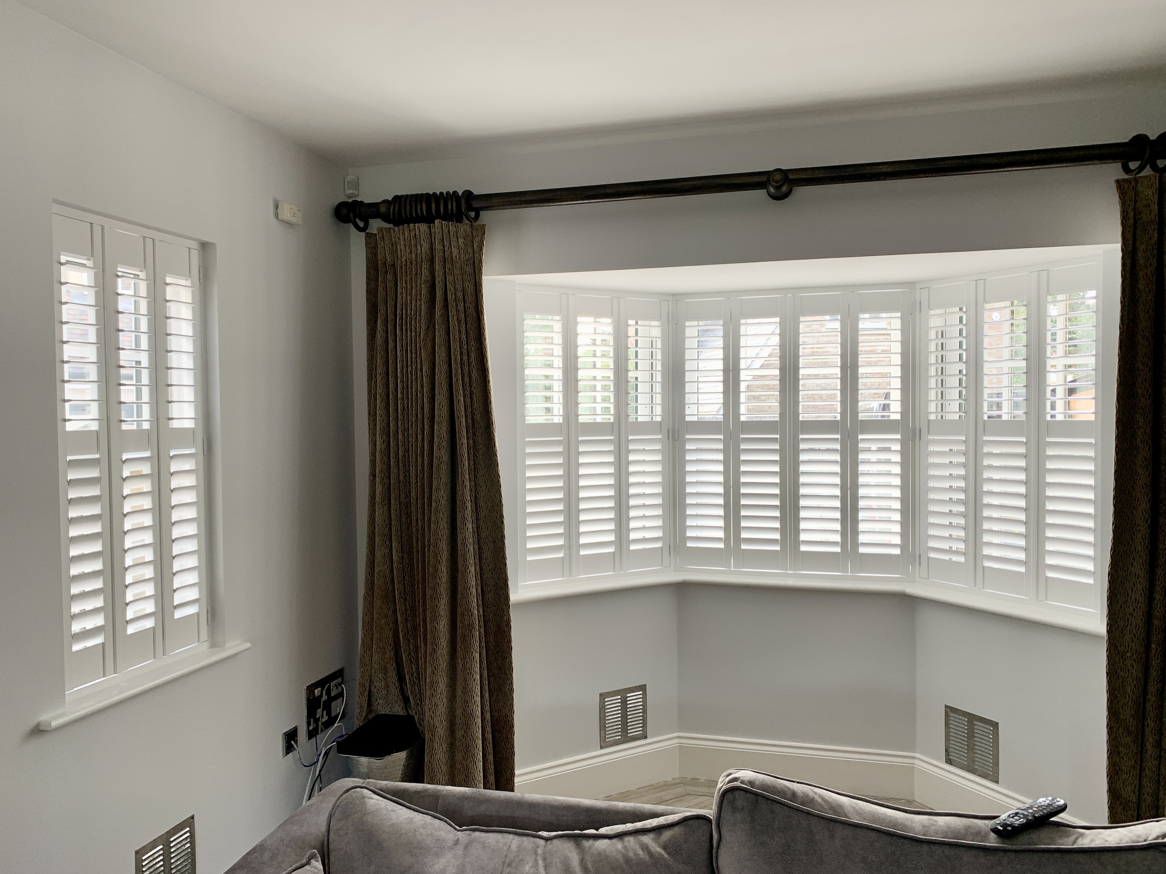 Living Room Window Shutters | KD Shutters